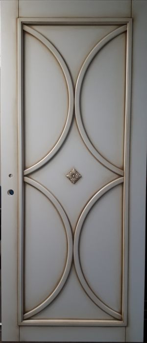 Межкомнатная дверь в профиле массив (эмаль с патиной) Гродно